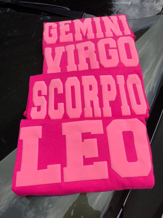 ZODIAC TSHIRTS PINK/PINK