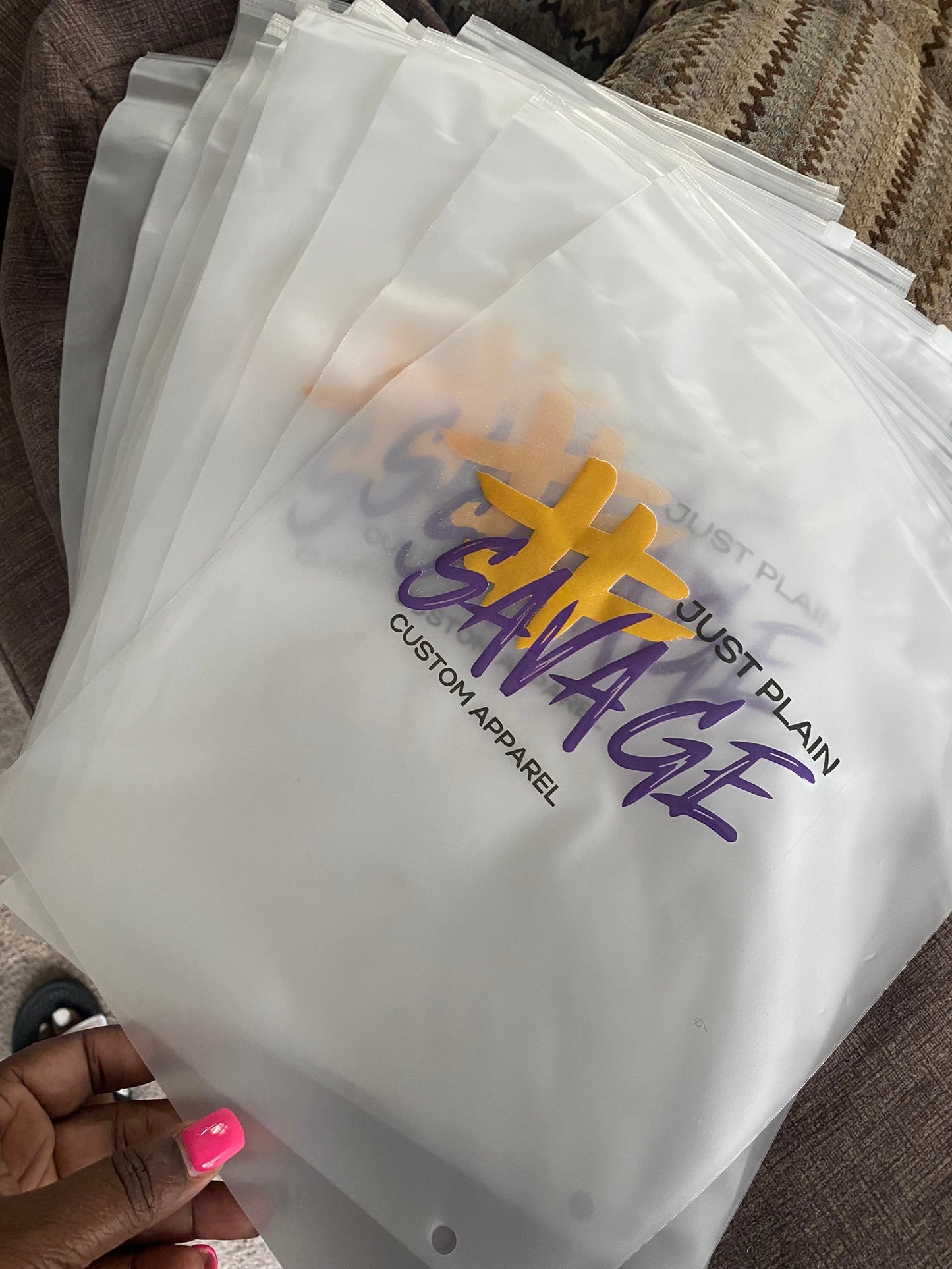 Frosted Poly Bags